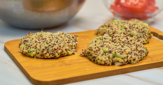 KULINARISK MEISTERSTYKKE: Hamburgere av Ekte Quinoa: Gourmet Versjon