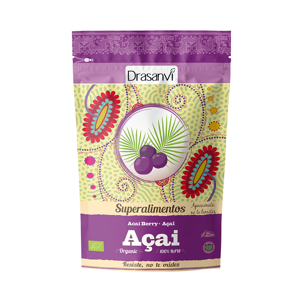 Açai Økologisk 70g | Brasiliansk Pulver | Antioksidanter + Immunitet | Drasanvi