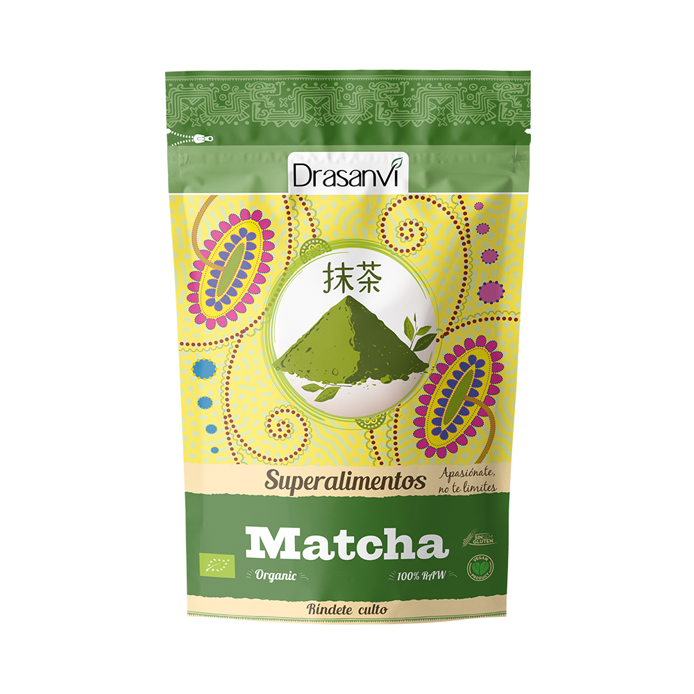 Matcha Økologisk 70g | Japansk Pulver | L-teanin + Energi | Drasanvi
