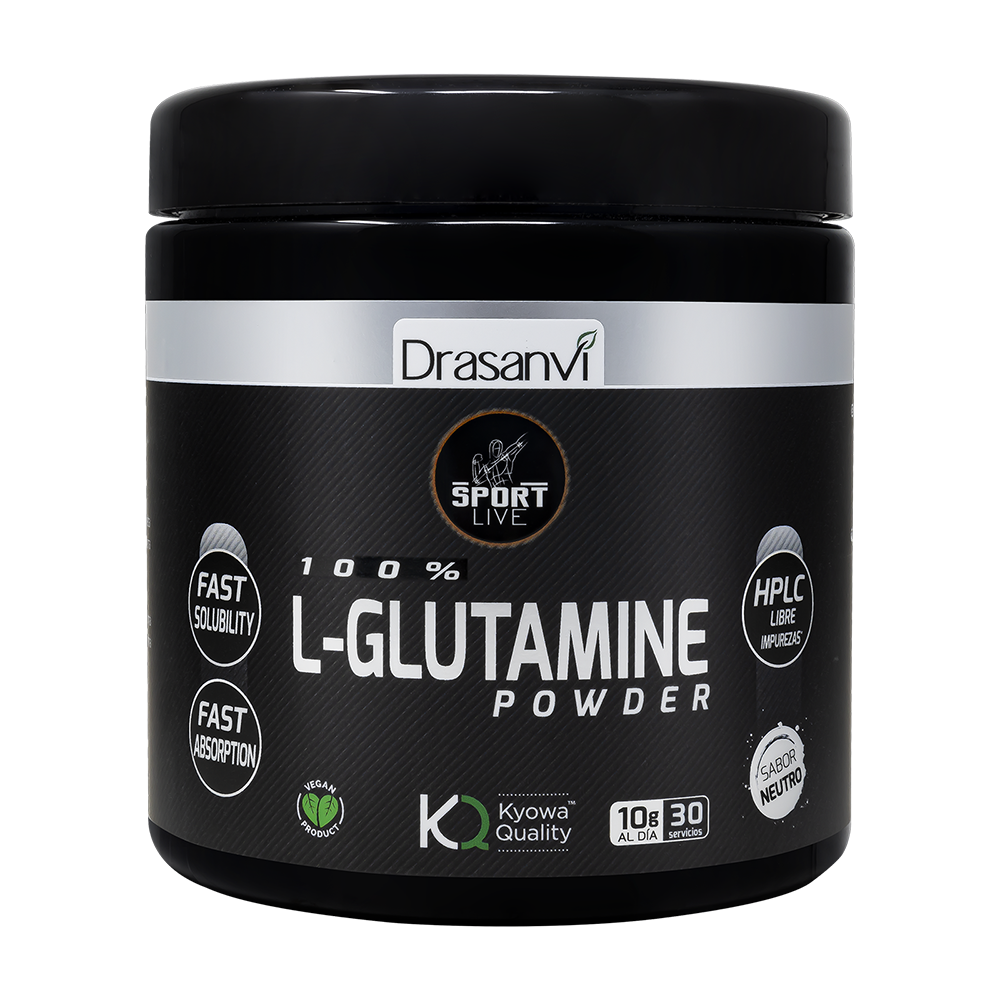 L-Glutamina Nøytral 300g | Aminosyrer + Kyowa Kvalitet | Drasanvi