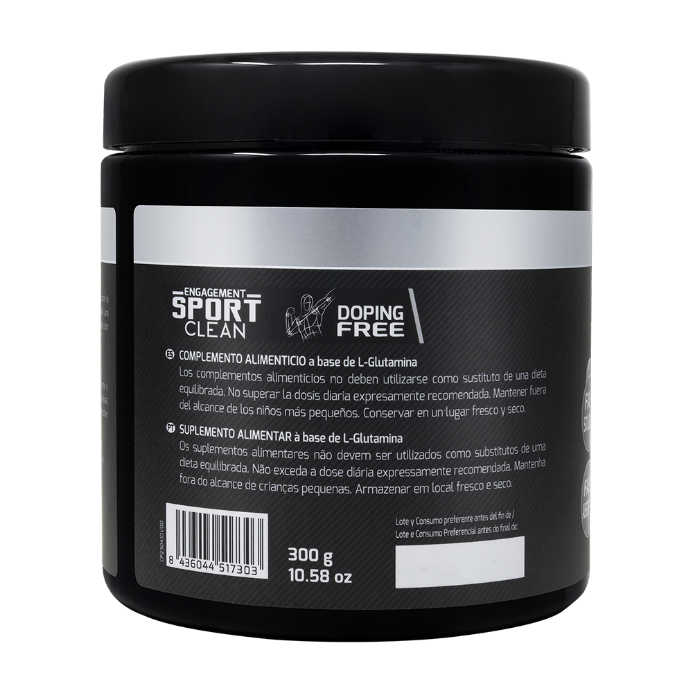 L-Glutamina Nøytral 300g | Aminosyrer + Kyowa Kvalitet | Drasanvi