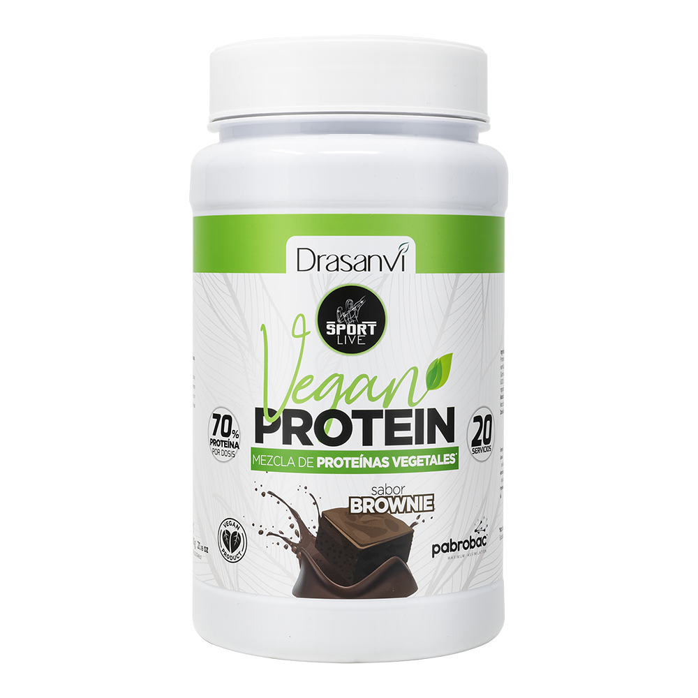 Vegansk Protein Brownie 600g | Planteprotein | Uten Gluten | Drasanvi