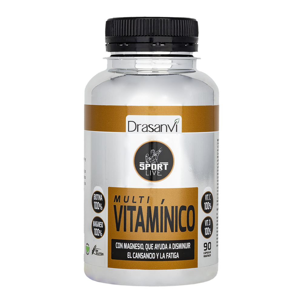 Multivitamin | 90 Kapsler | 19 Vitaminer + Probiotika | Drasanvi