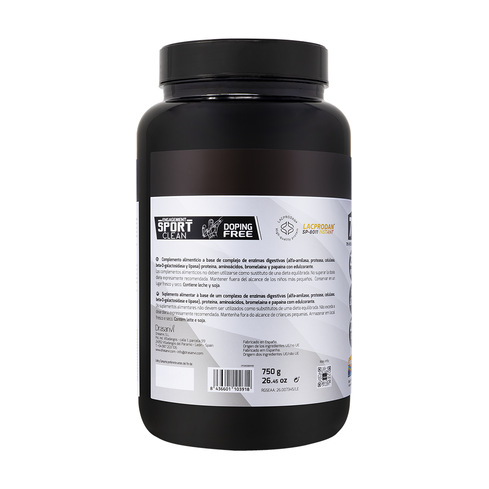 Whey Protein Konsentrert 750g | Doping Free | Dobbel Sjokolade | Drasanvi