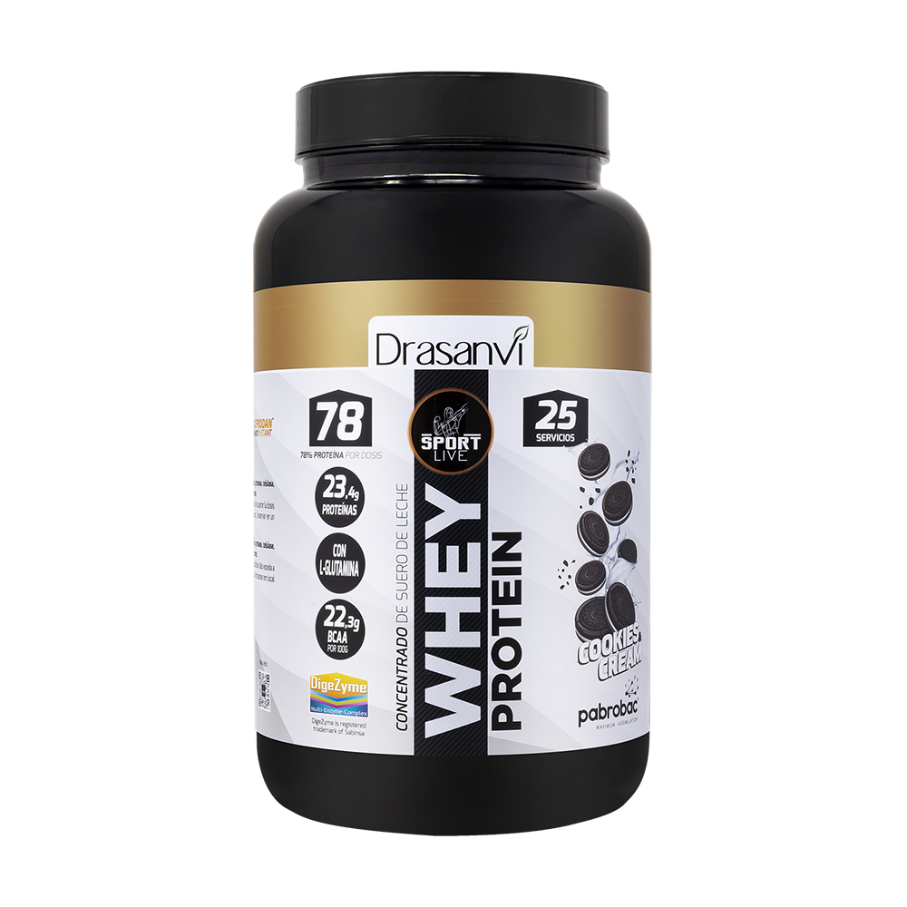 Whey Protein Konsentrert 750g | Doping Free | Cookies & Cream| Drasanvi