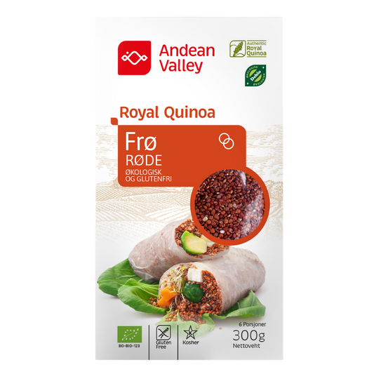 Quinoa Røde Frø Økologisk 300g | Boliviansk frø | Andean Valley